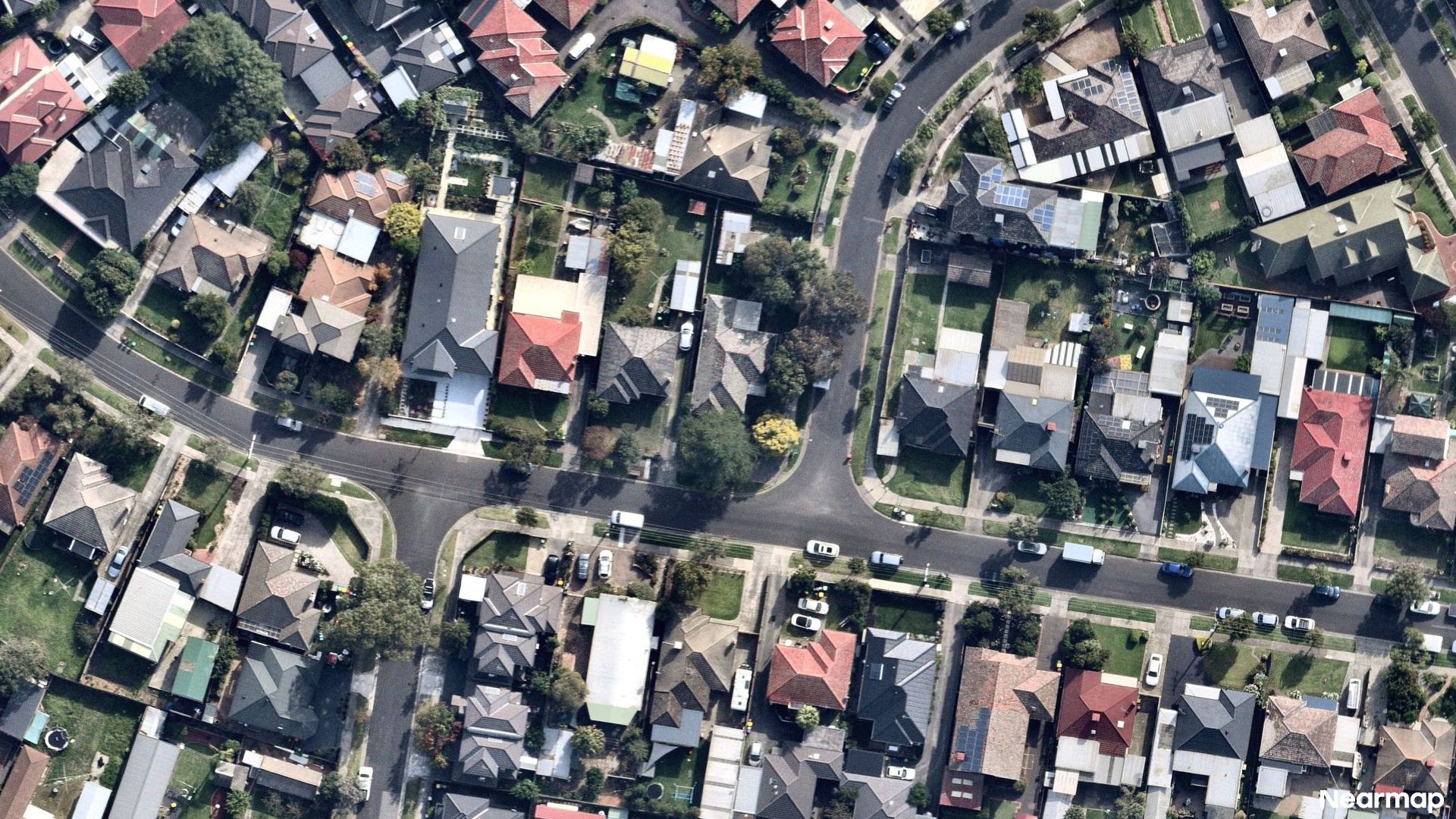 Vertical aerial view