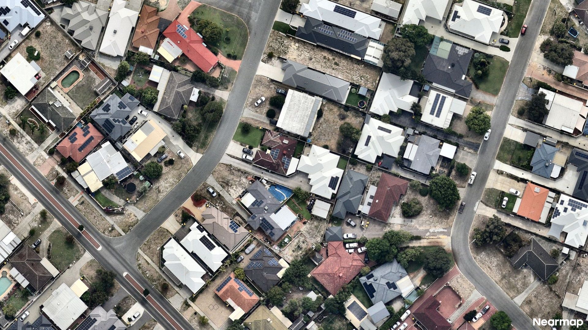 Vertical aerial view