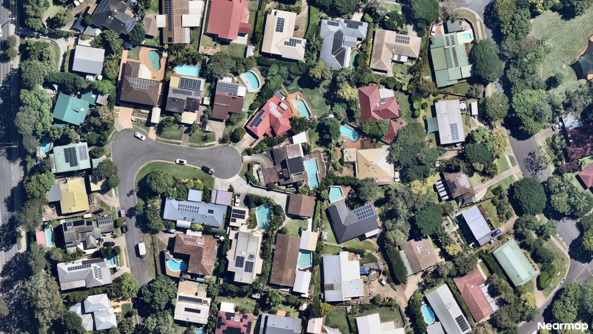 Vertical aerial view