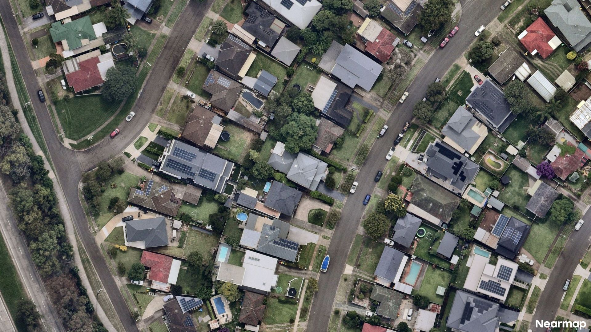 Vertical aerial view