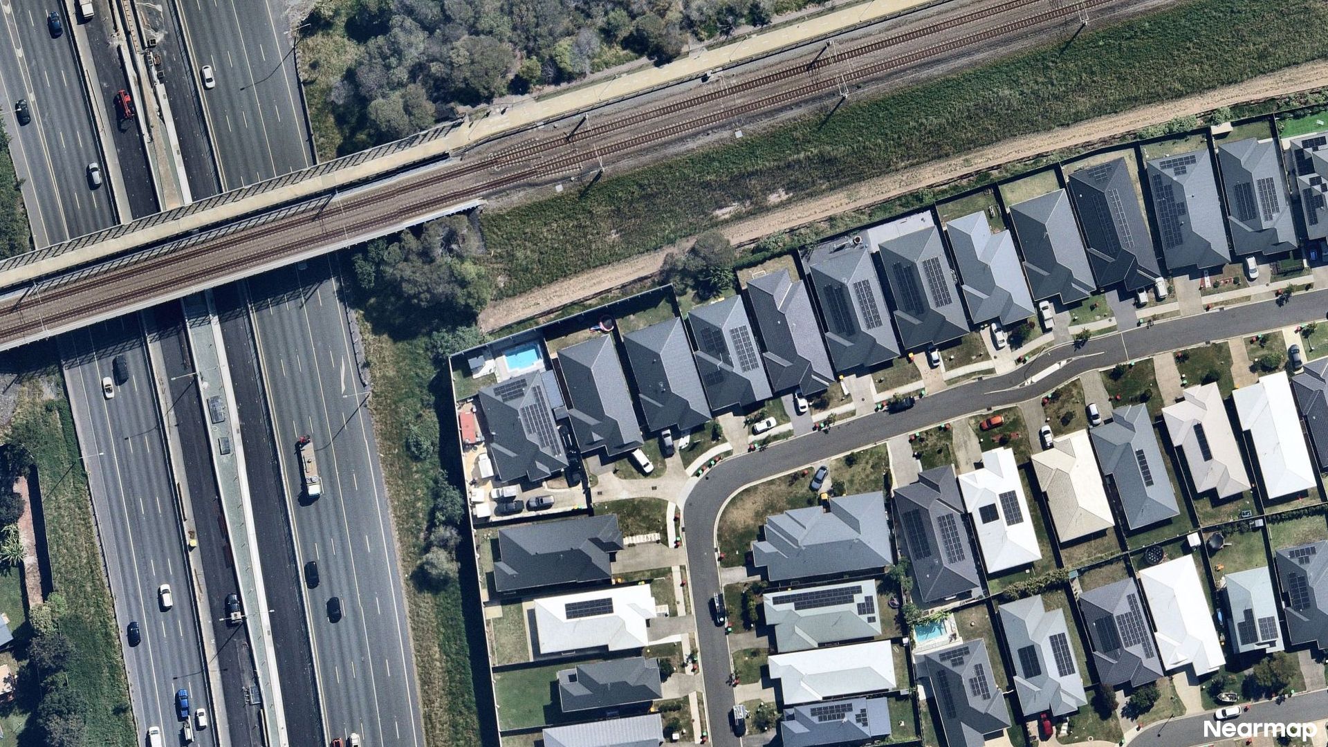 Vertical aerial view
