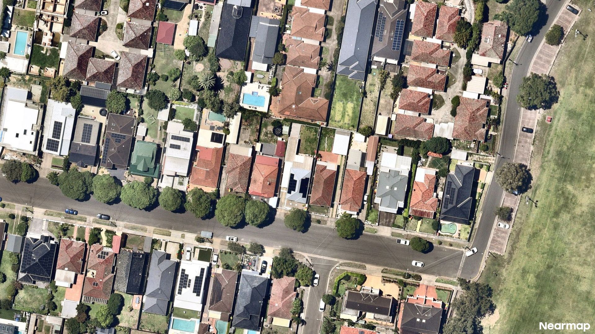 Vertical aerial view