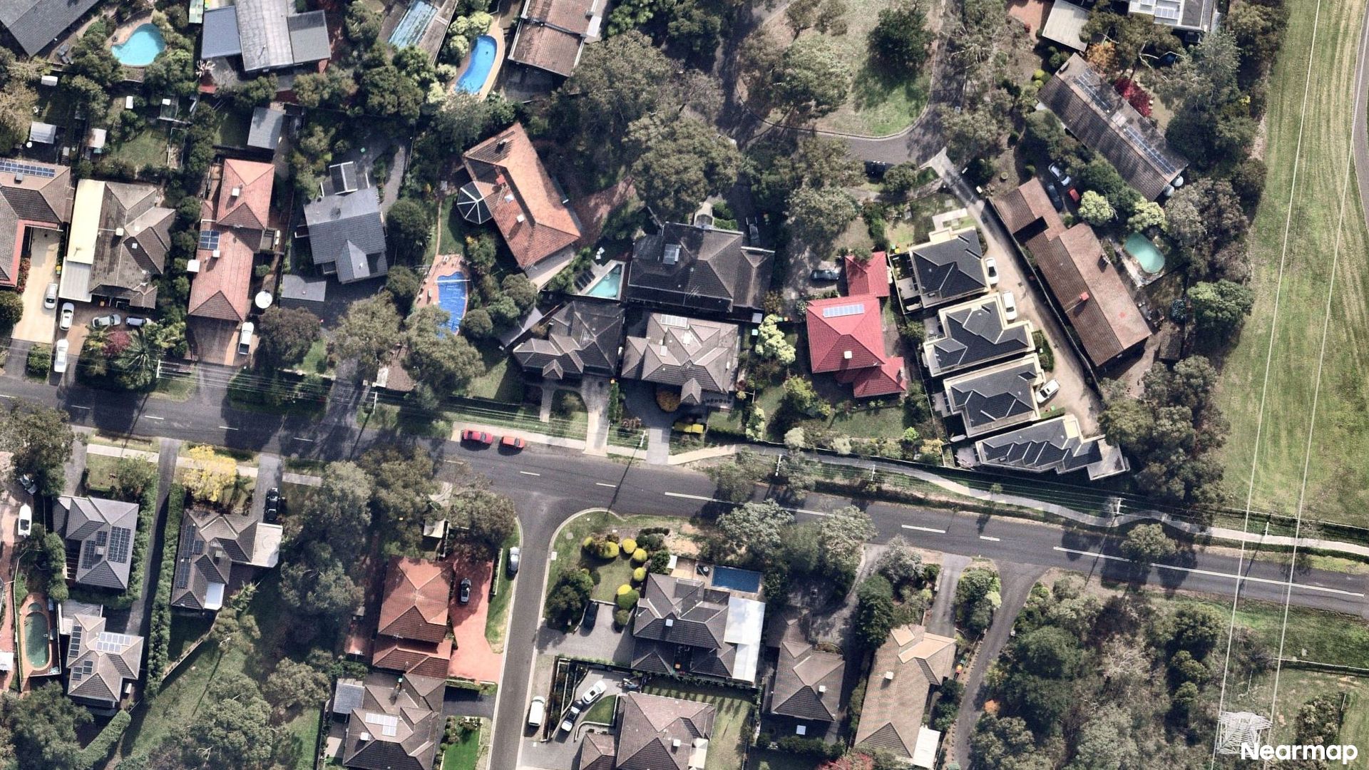 Vertical aerial view