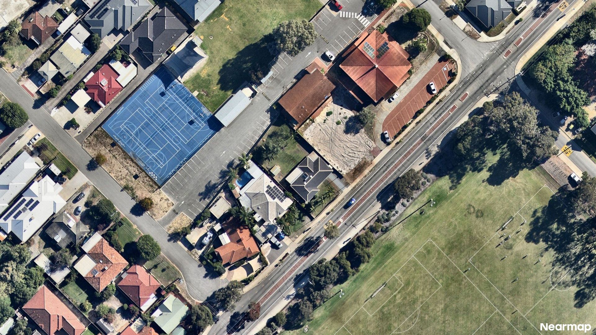 Vertical aerial view
