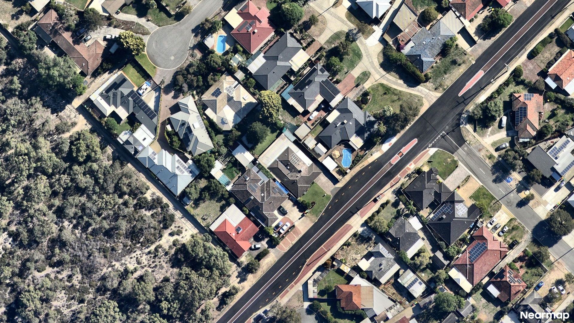 Vertical aerial view