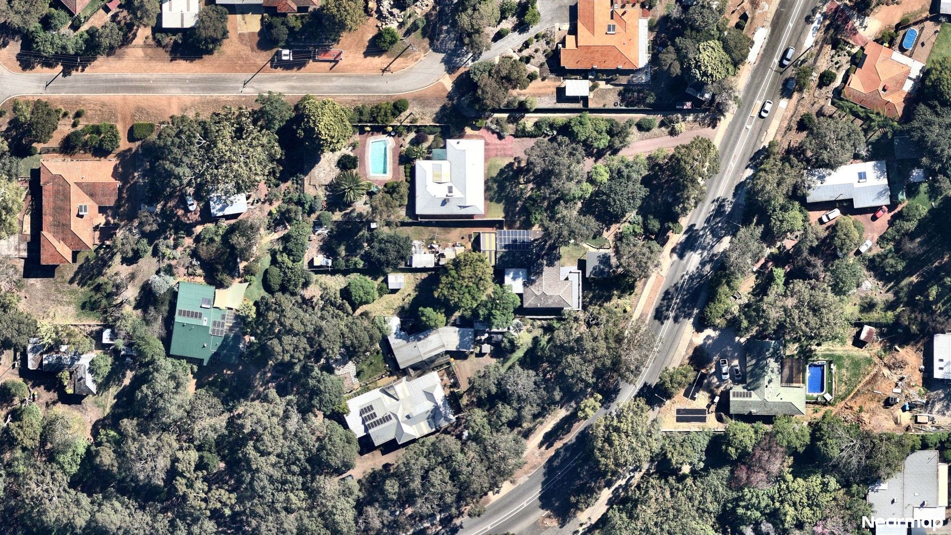 Vertical aerial view