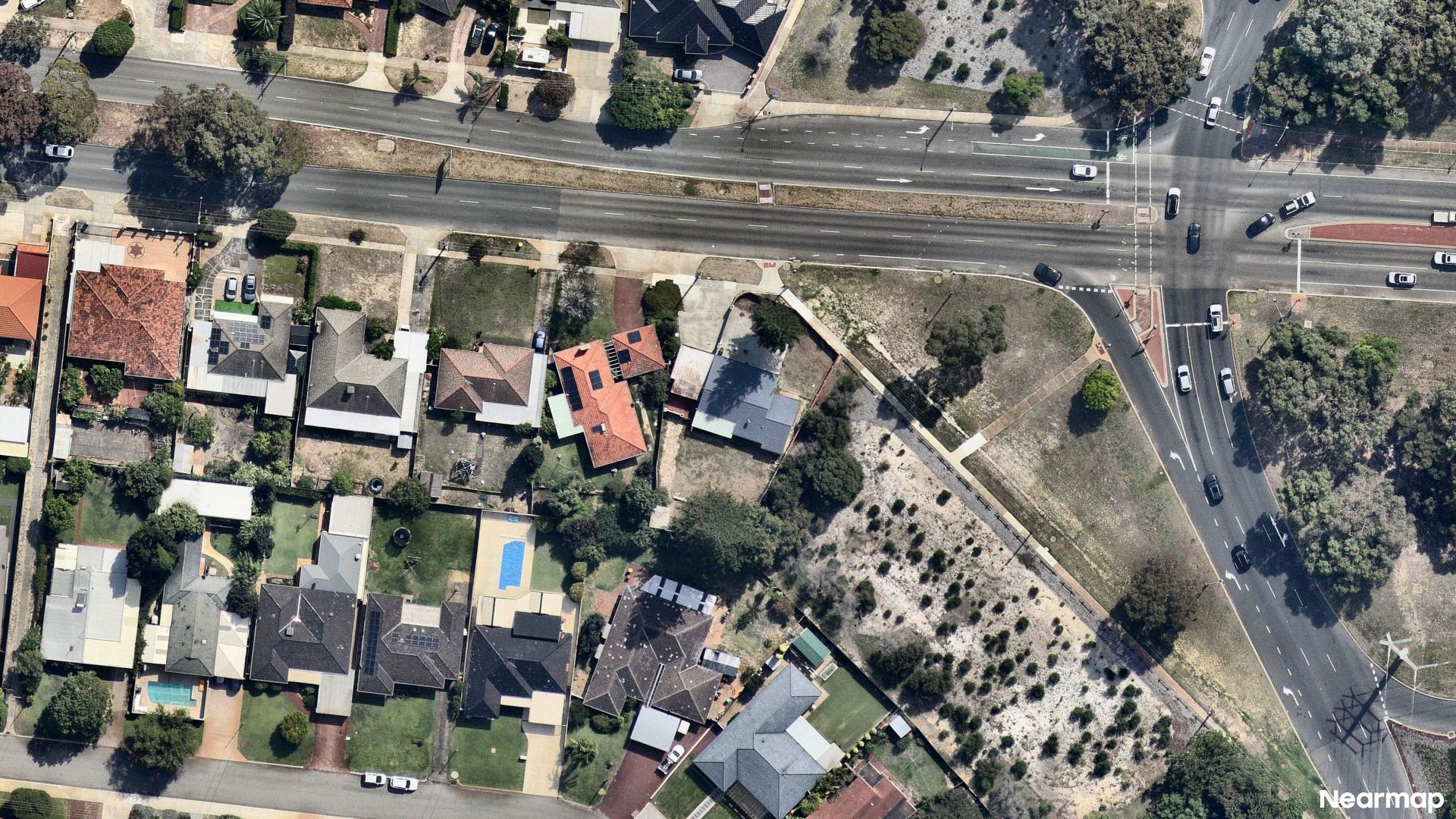 Vertical aerial view