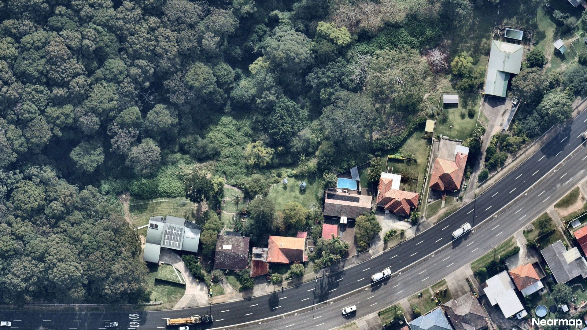 Vertical aerial view