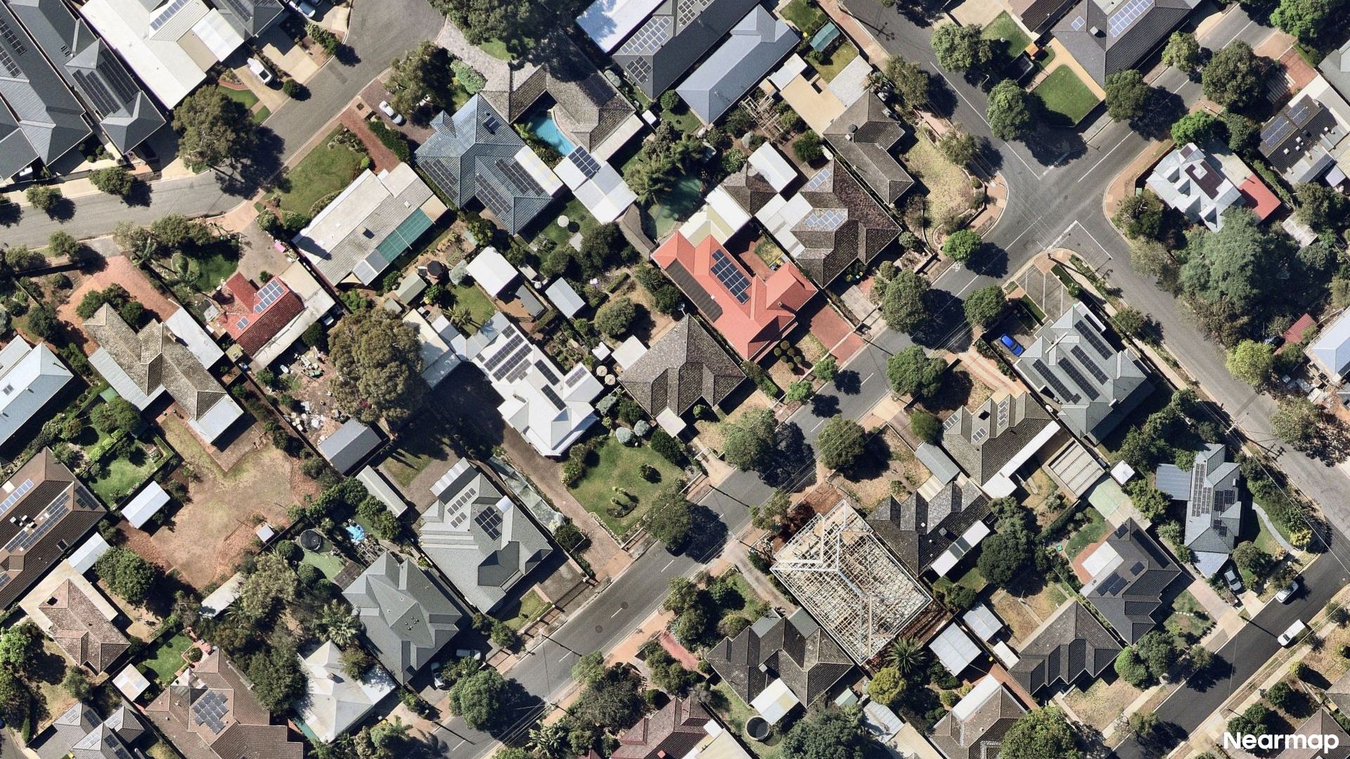 Vertical aerial view