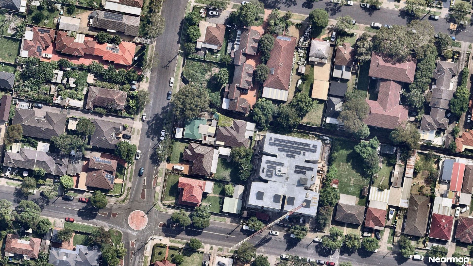 Vertical aerial view