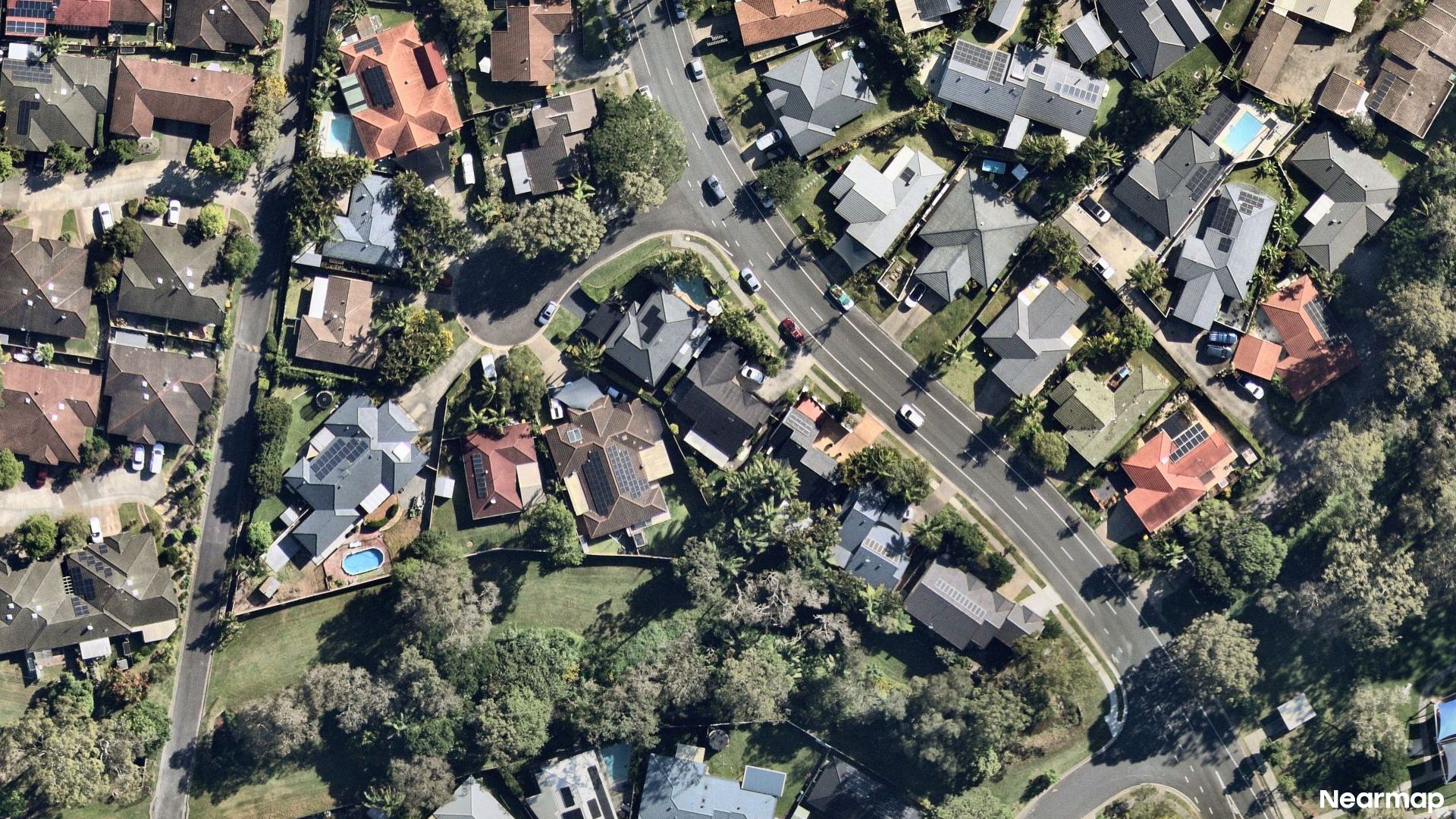Vertical aerial view