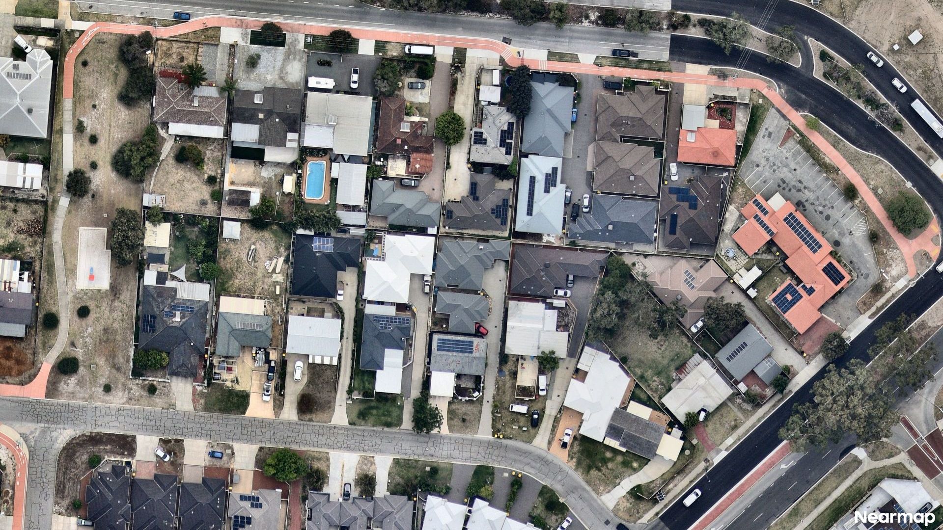 Vertical aerial view