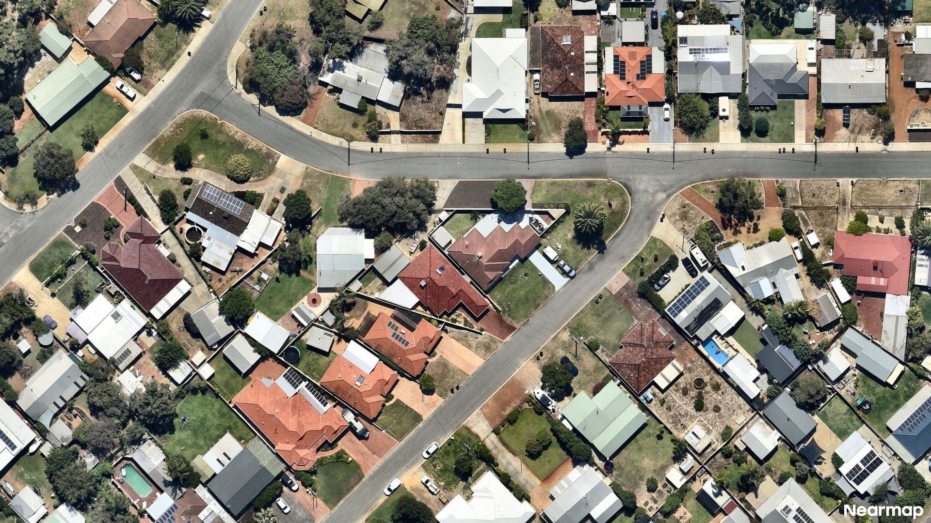 Vertical aerial view