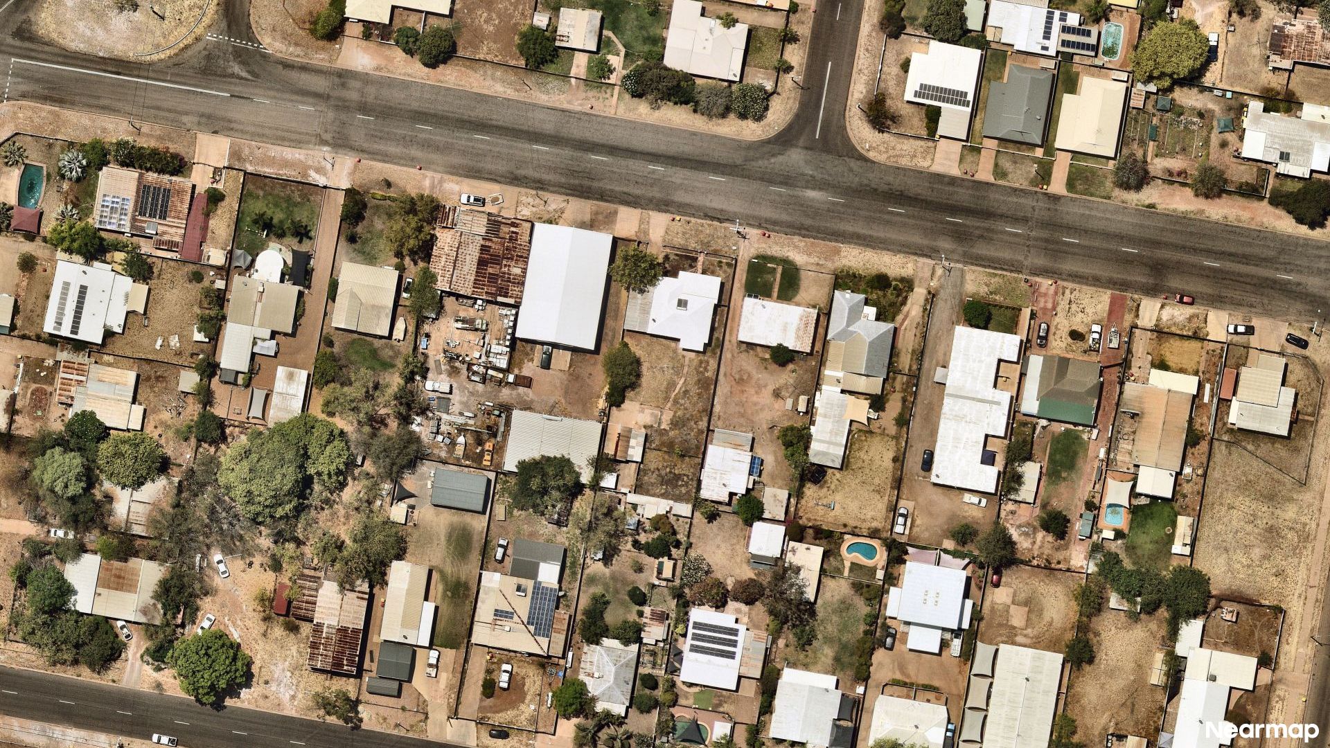 Vertical aerial view