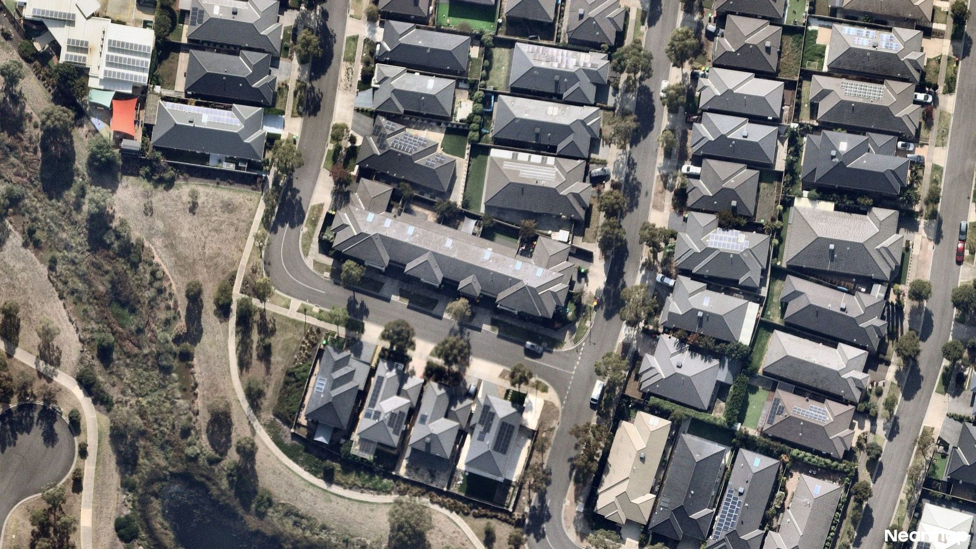 Vertical aerial view
