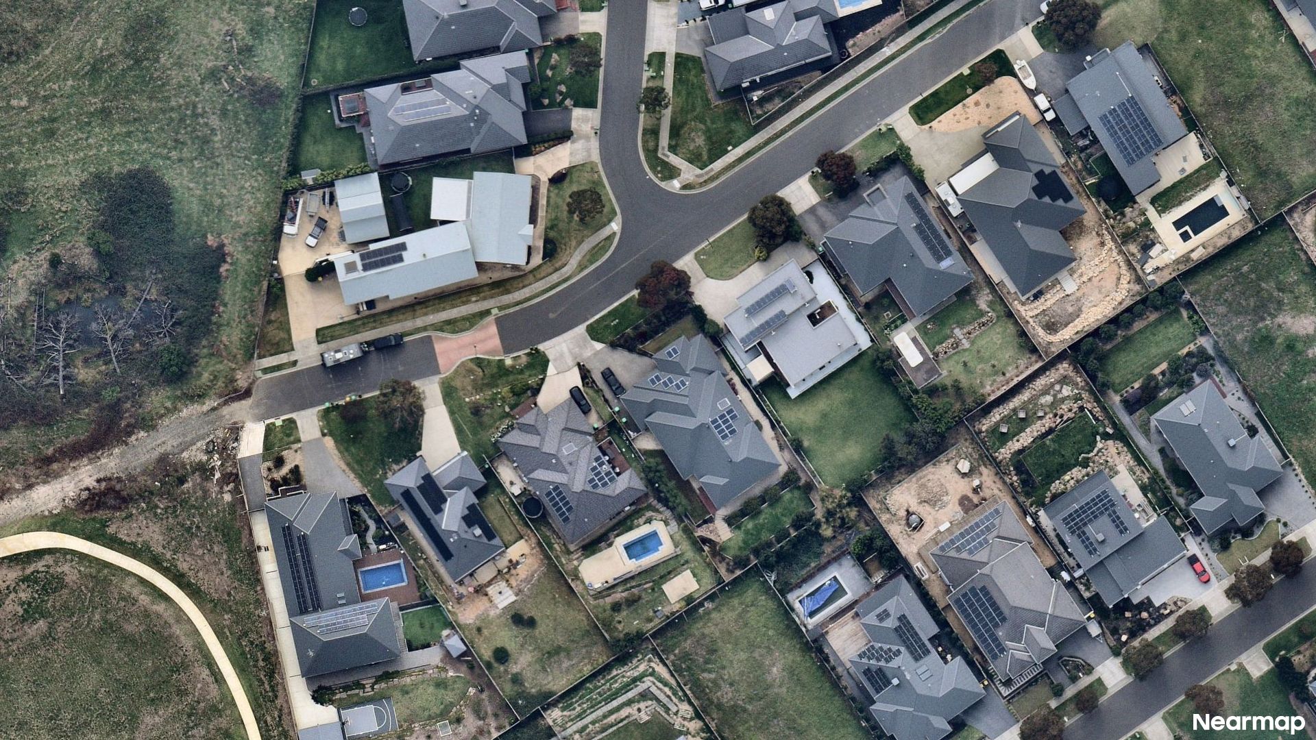 Vertical aerial view