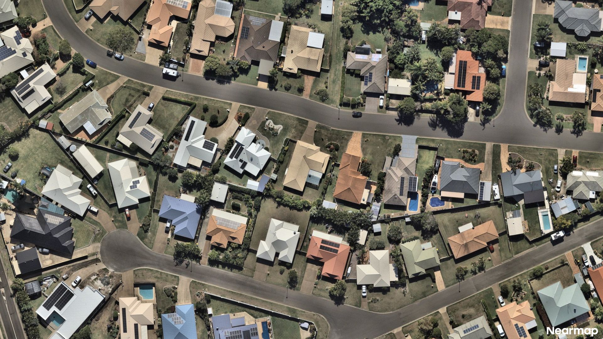 Vertical aerial view