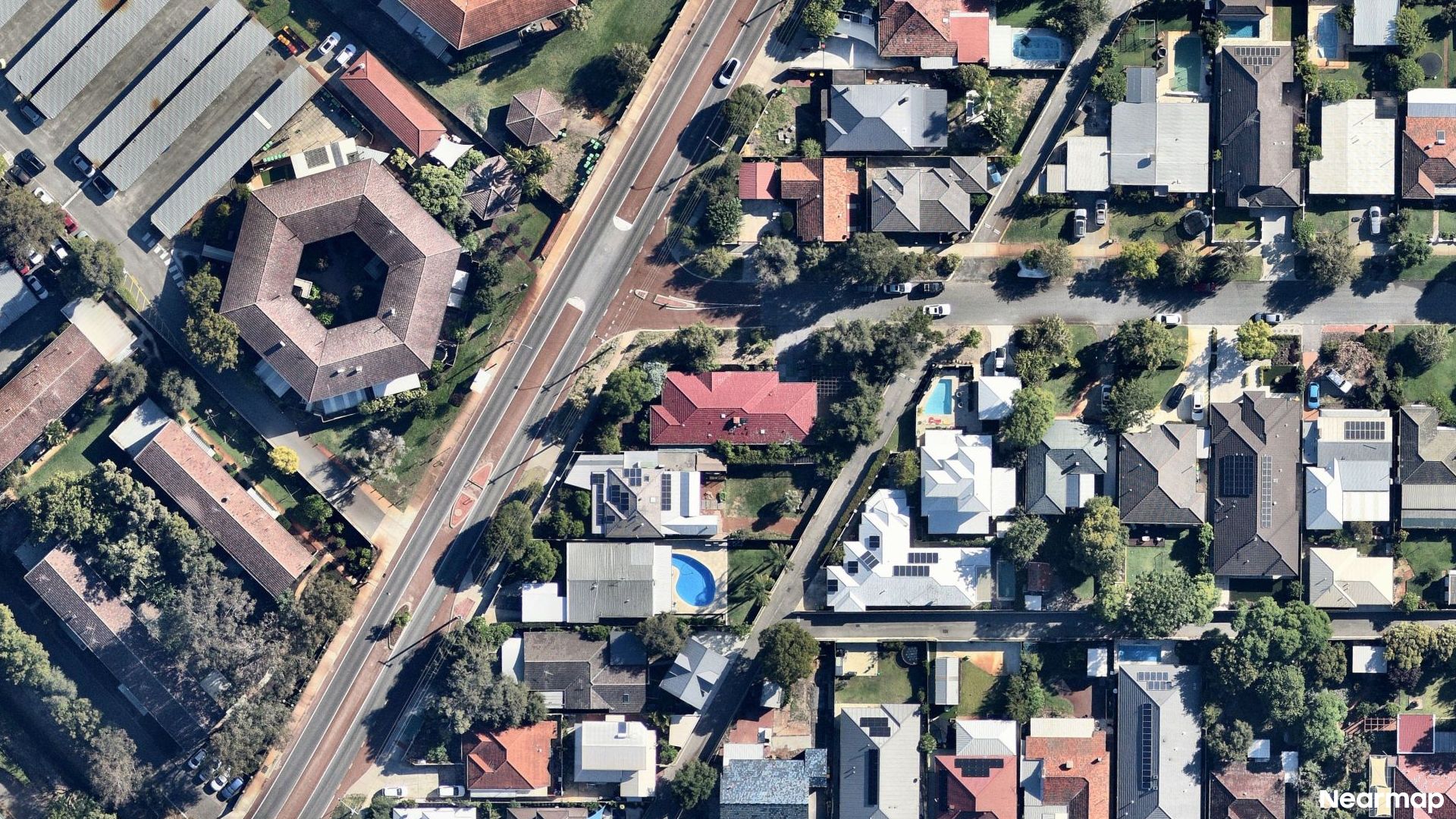 Vertical aerial view