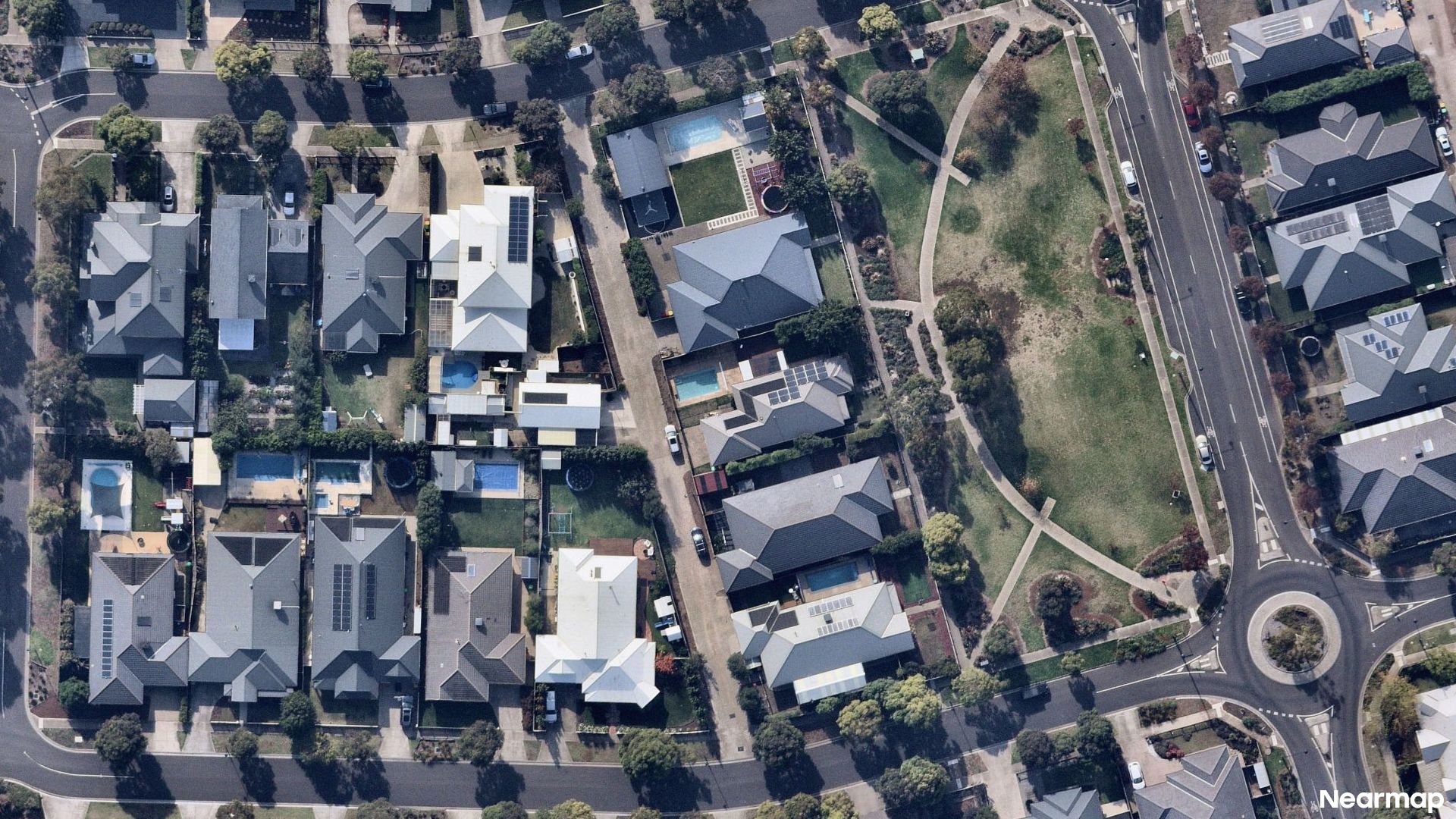 Vertical aerial view