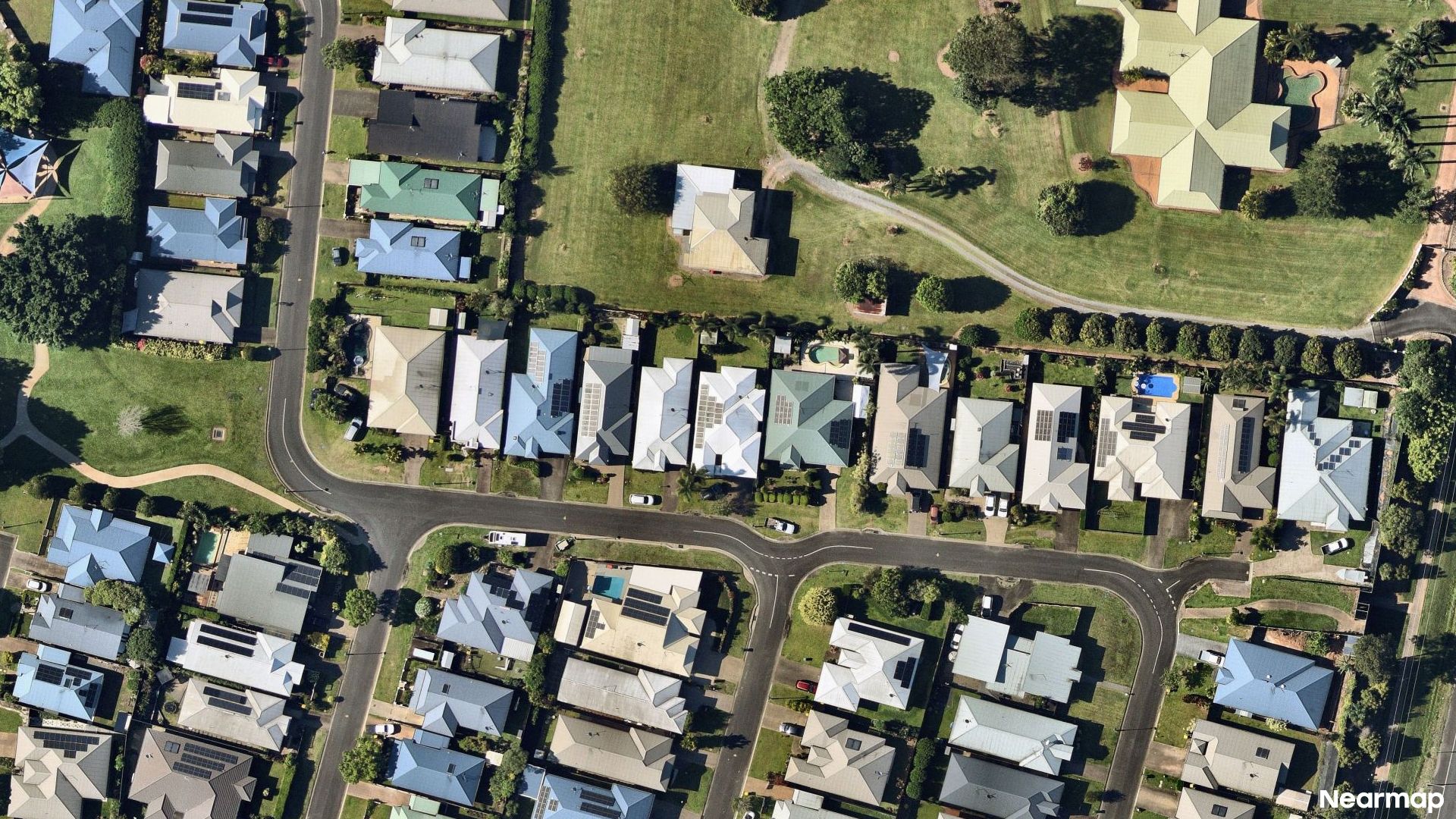 Vertical aerial view