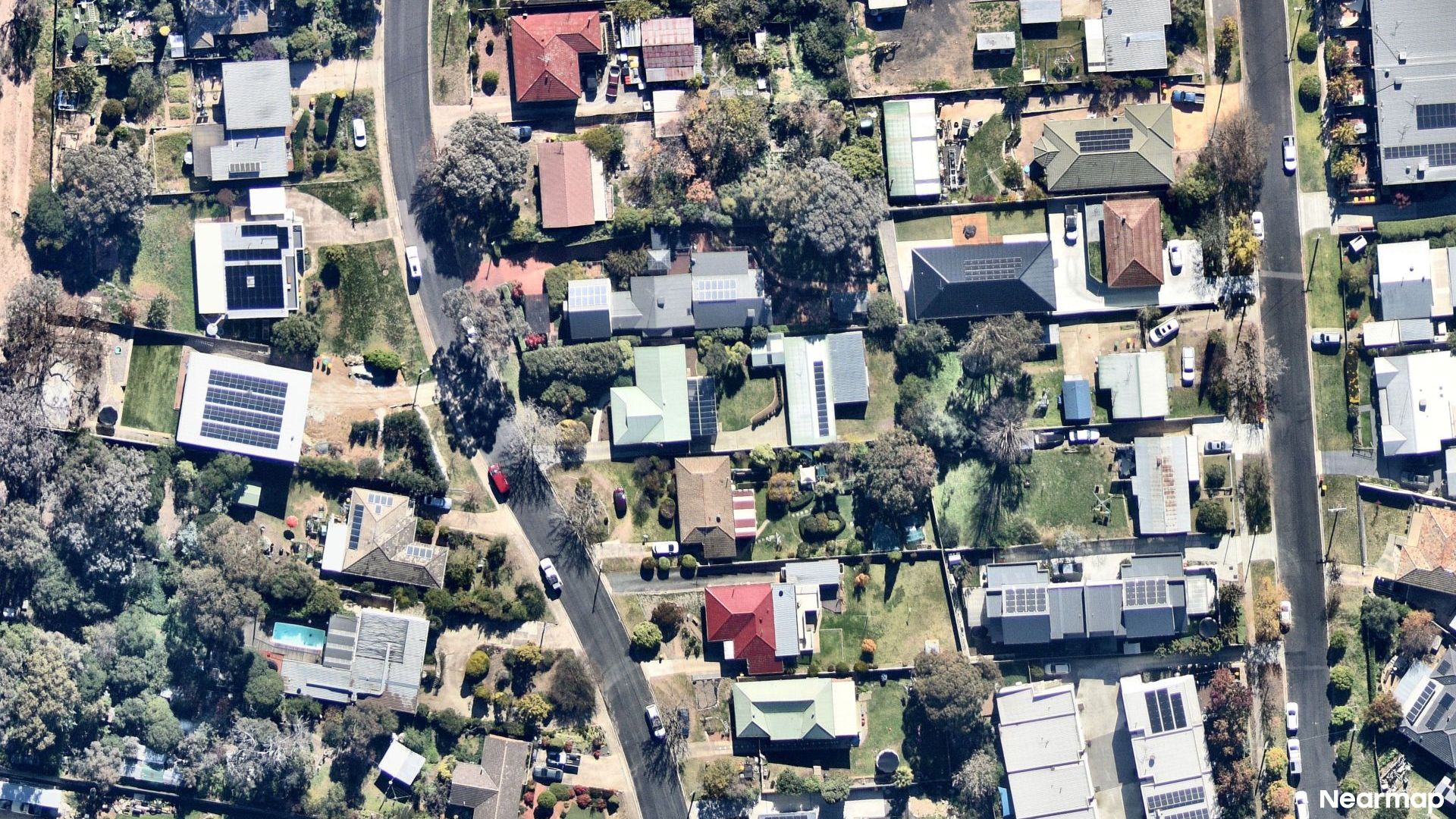 Vertical aerial view