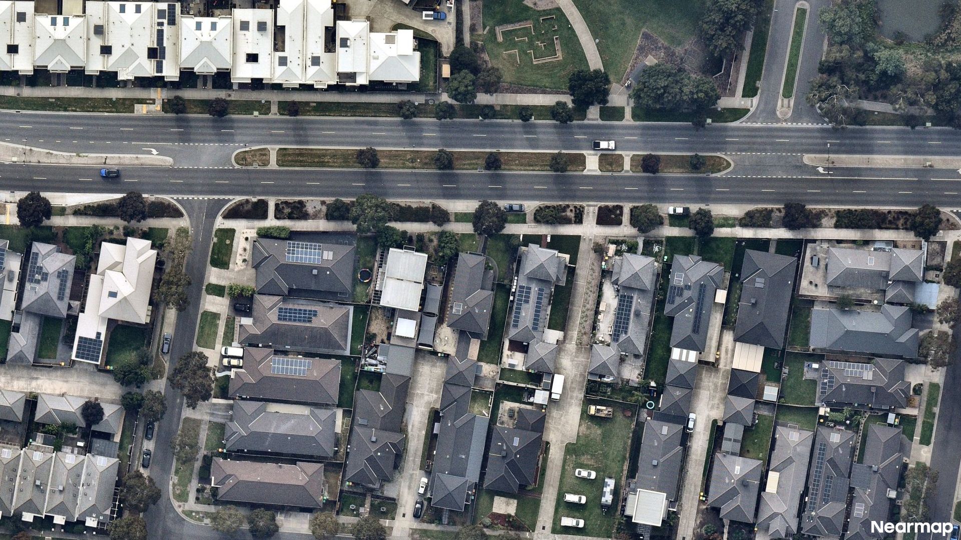 Vertical aerial view