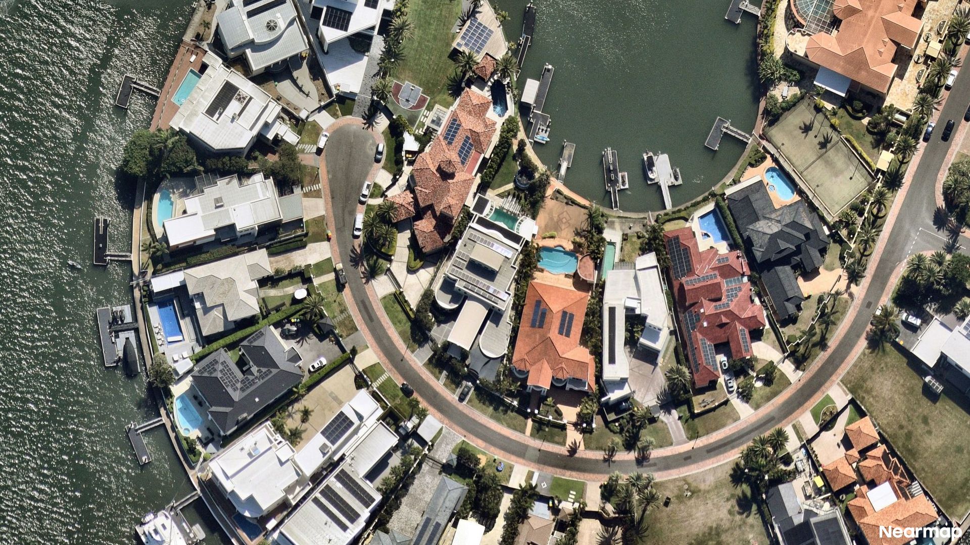 Vertical aerial view