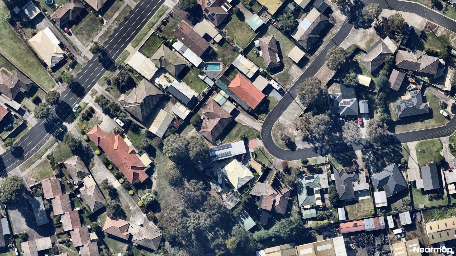 Vertical aerial view