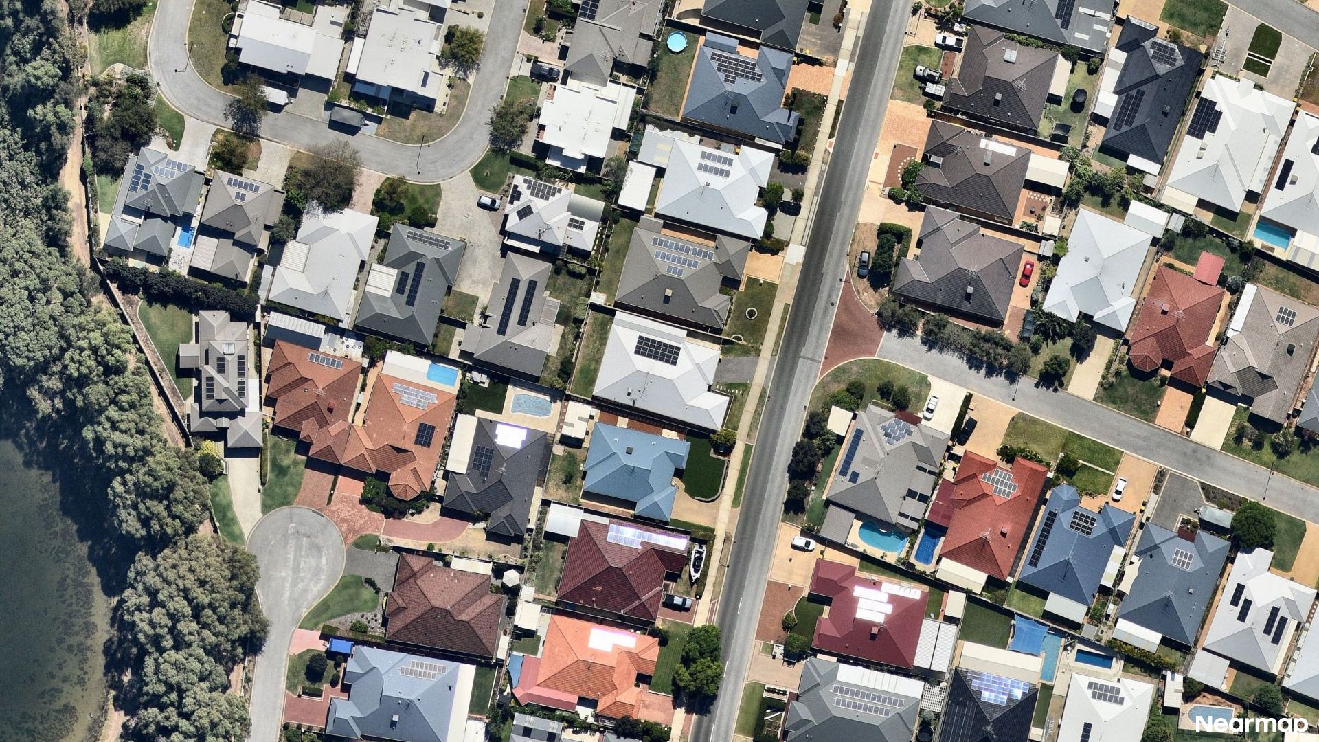 Vertical aerial view