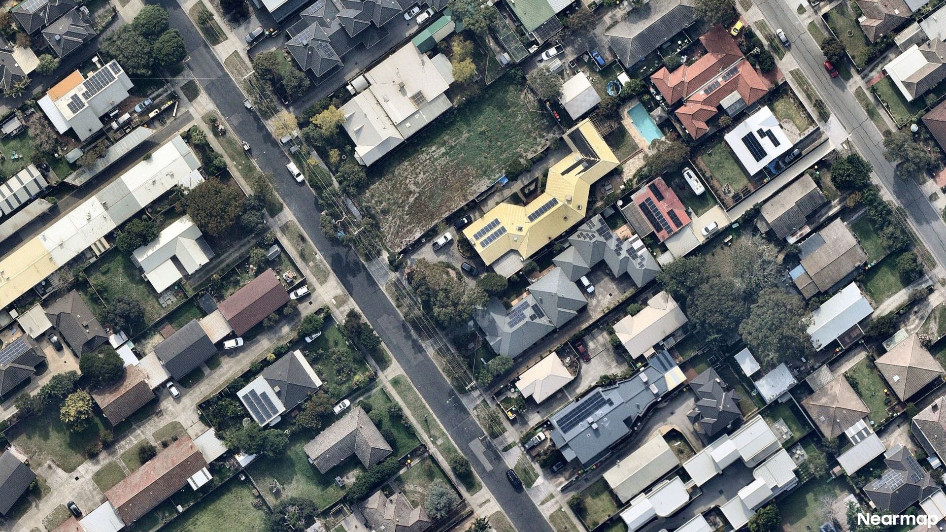 Vertical aerial view