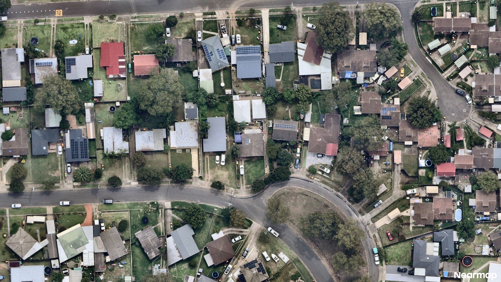 Vertical aerial view