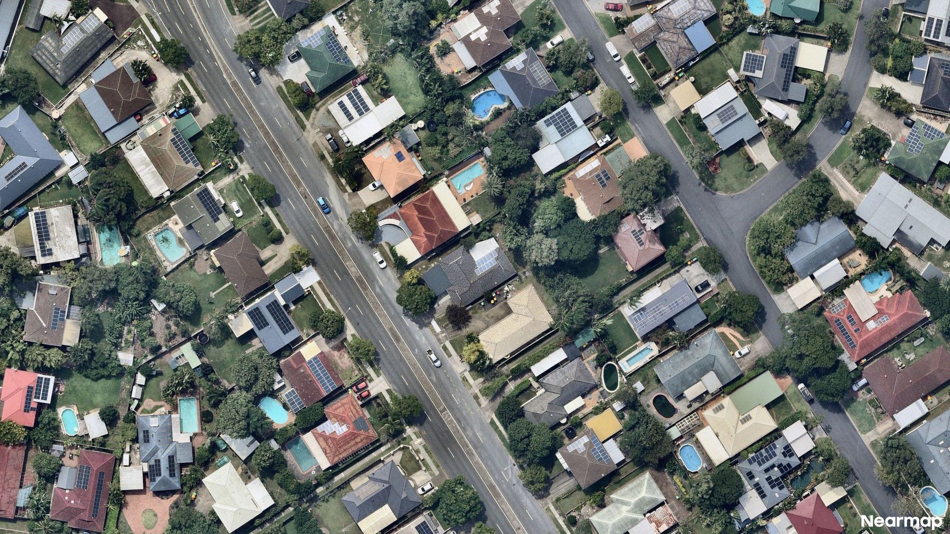 Vertical aerial view