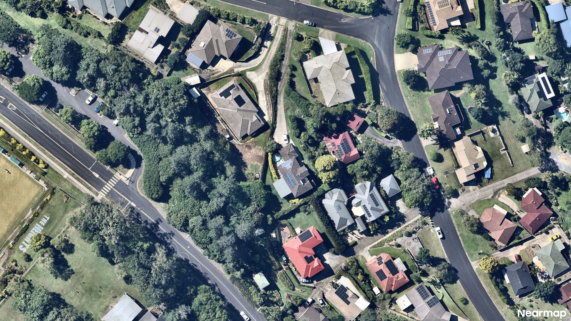 Vertical aerial view