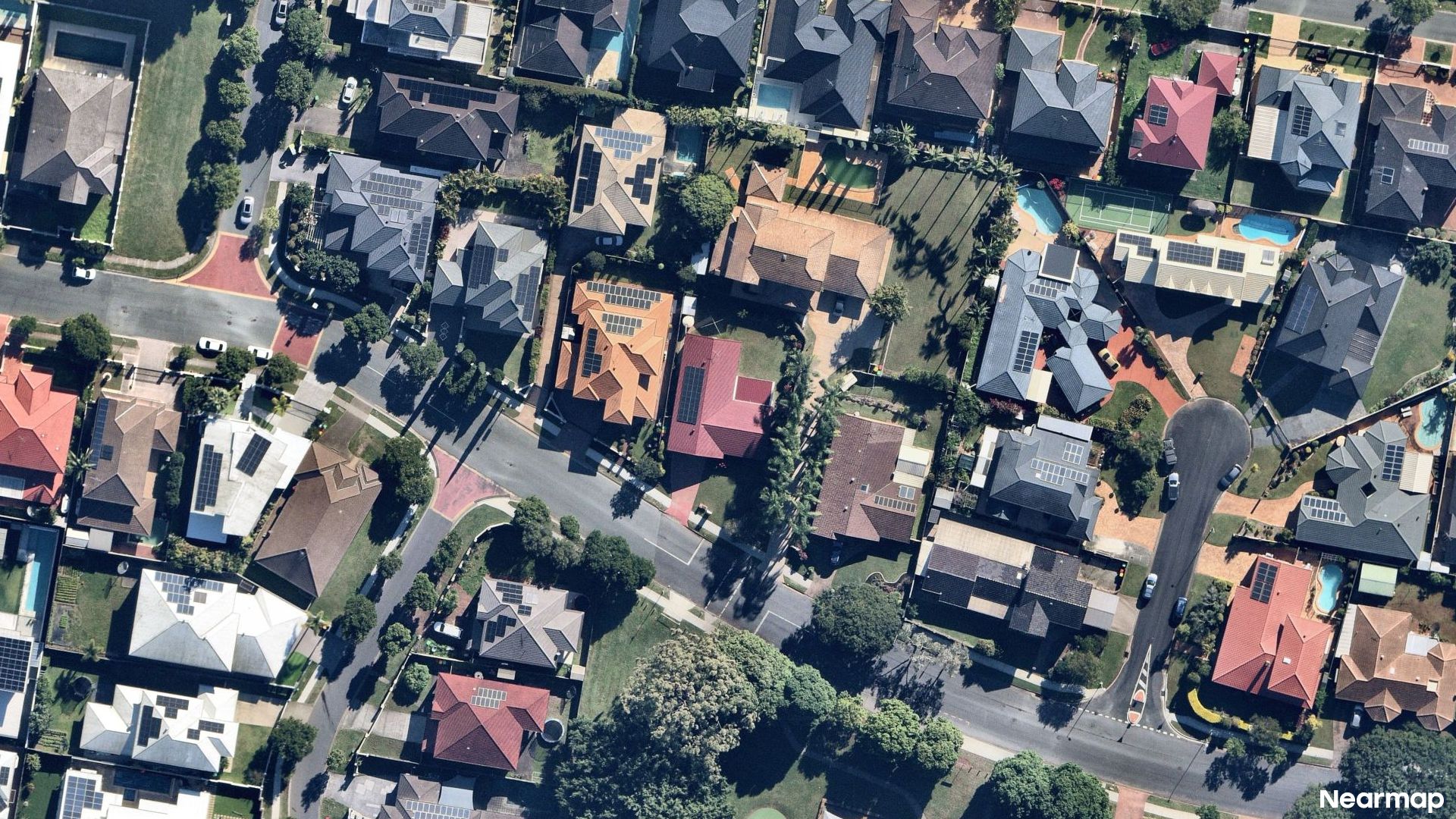Vertical aerial view