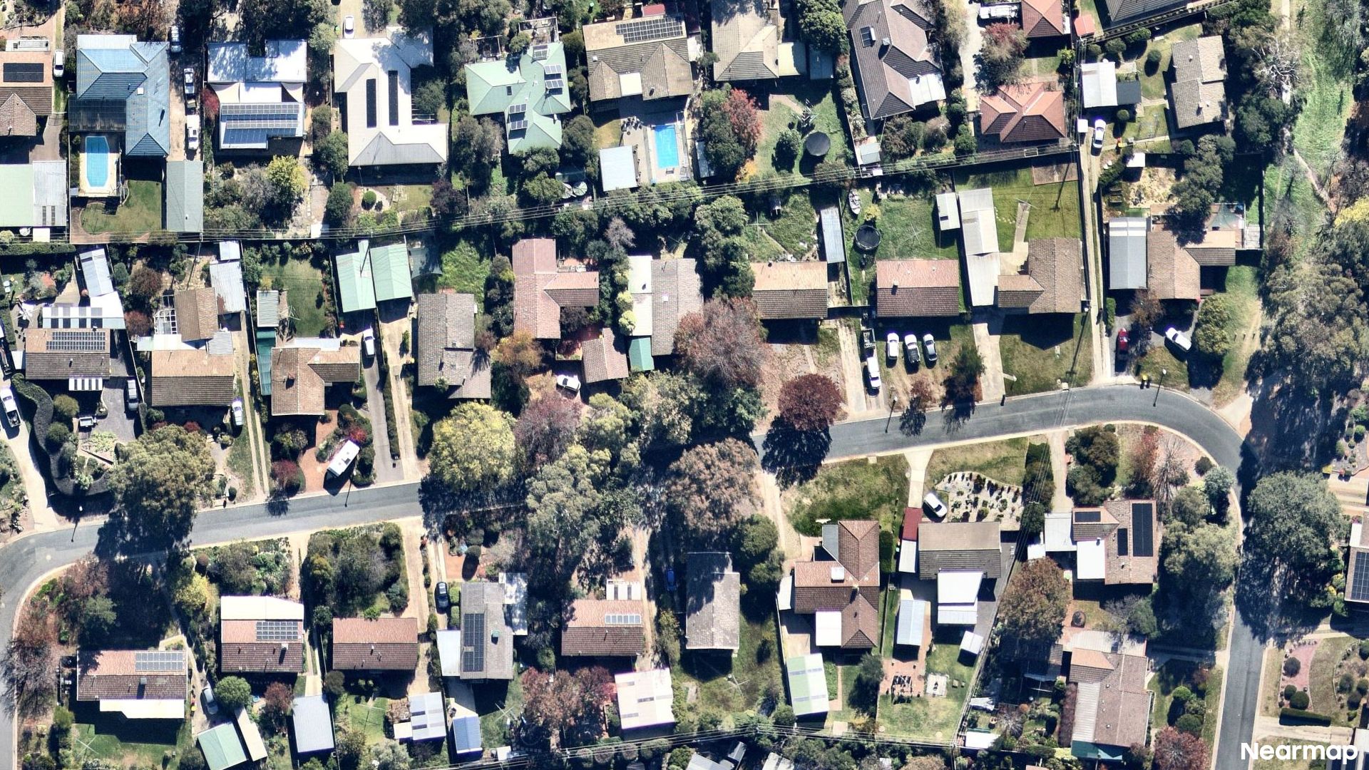 Vertical aerial view