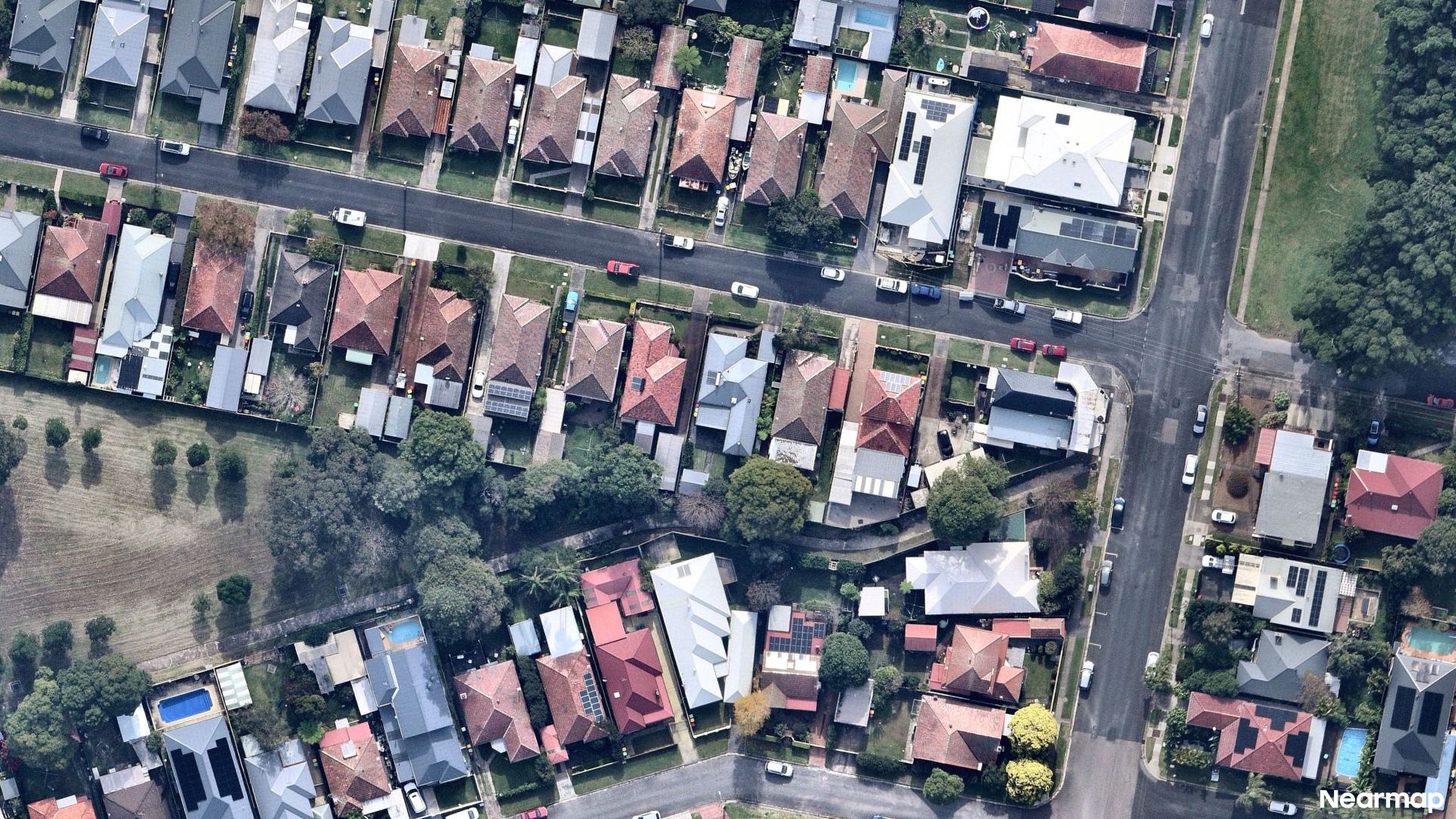 Vertical aerial view