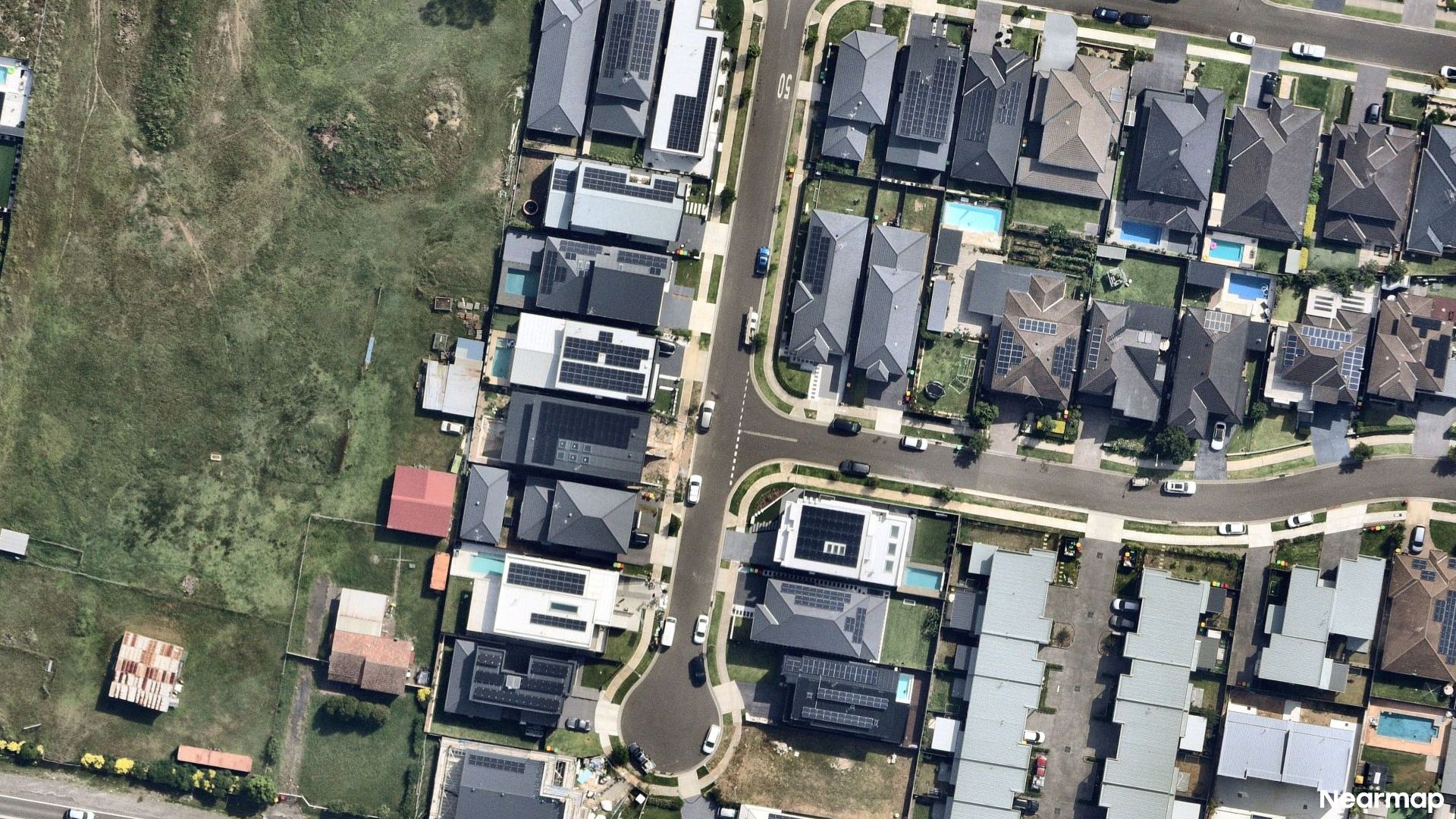 Vertical aerial view