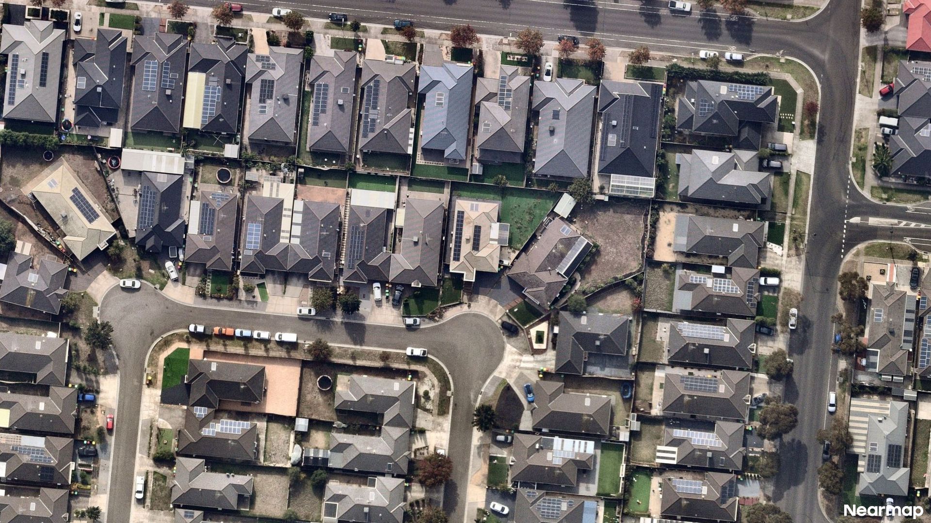 Vertical aerial view