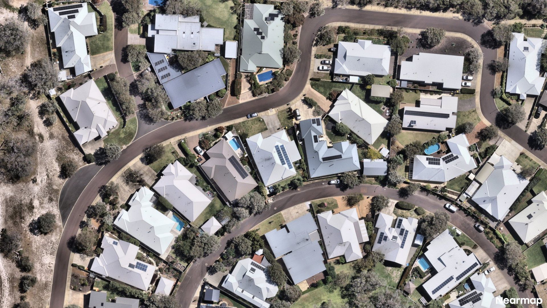 Vertical aerial view