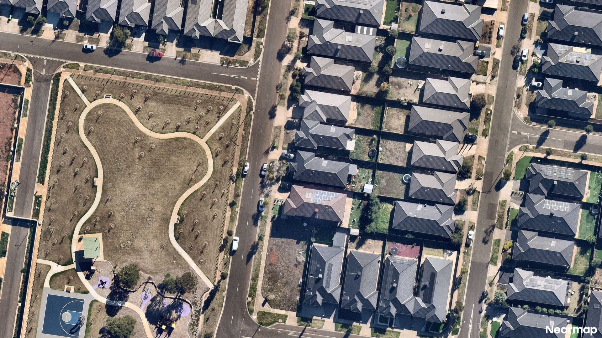 Vertical aerial view