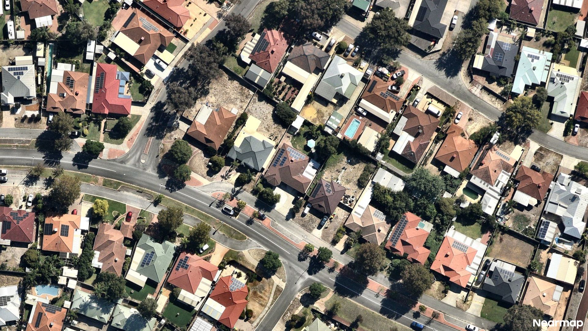Vertical aerial view