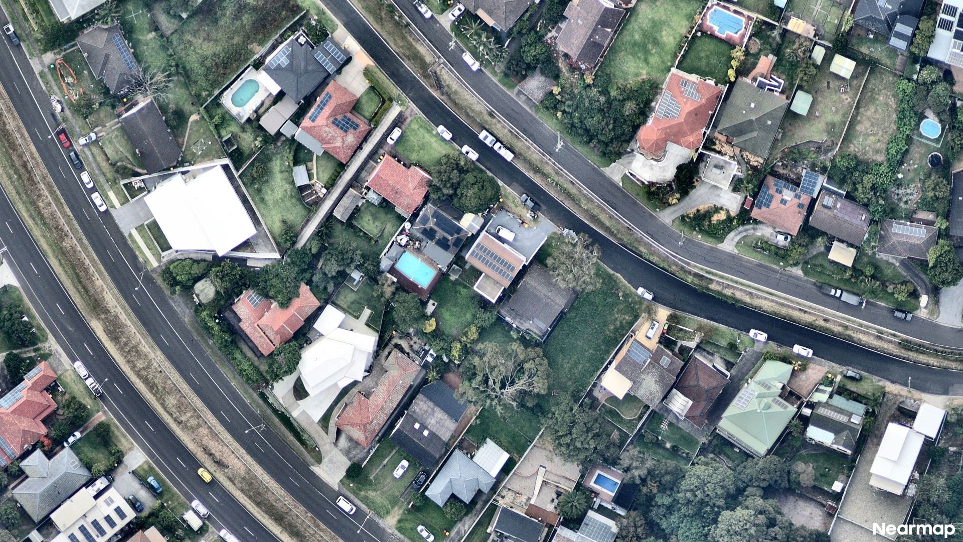 Vertical aerial view