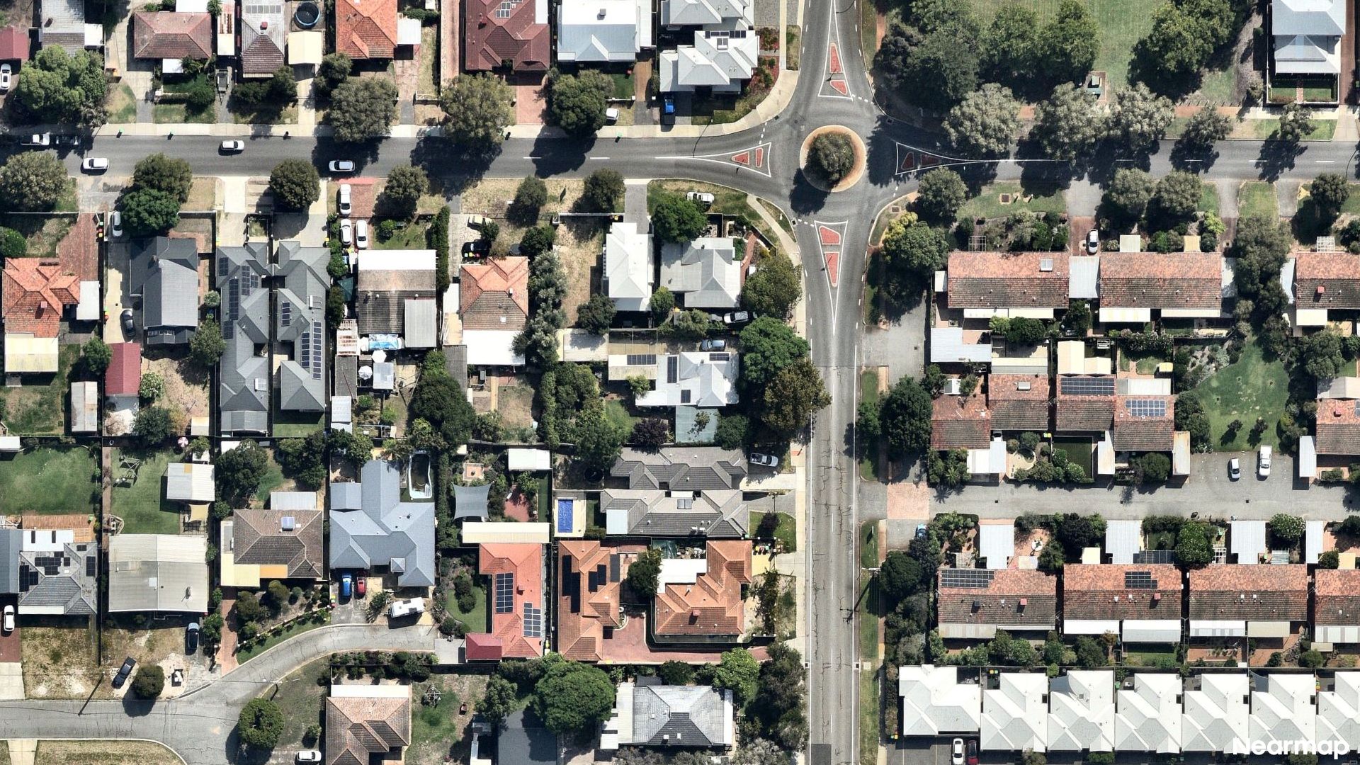 Vertical aerial view