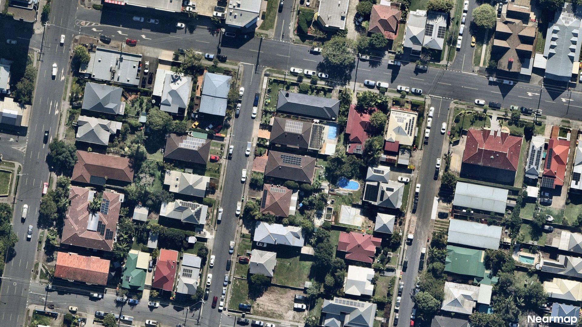 Vertical aerial view