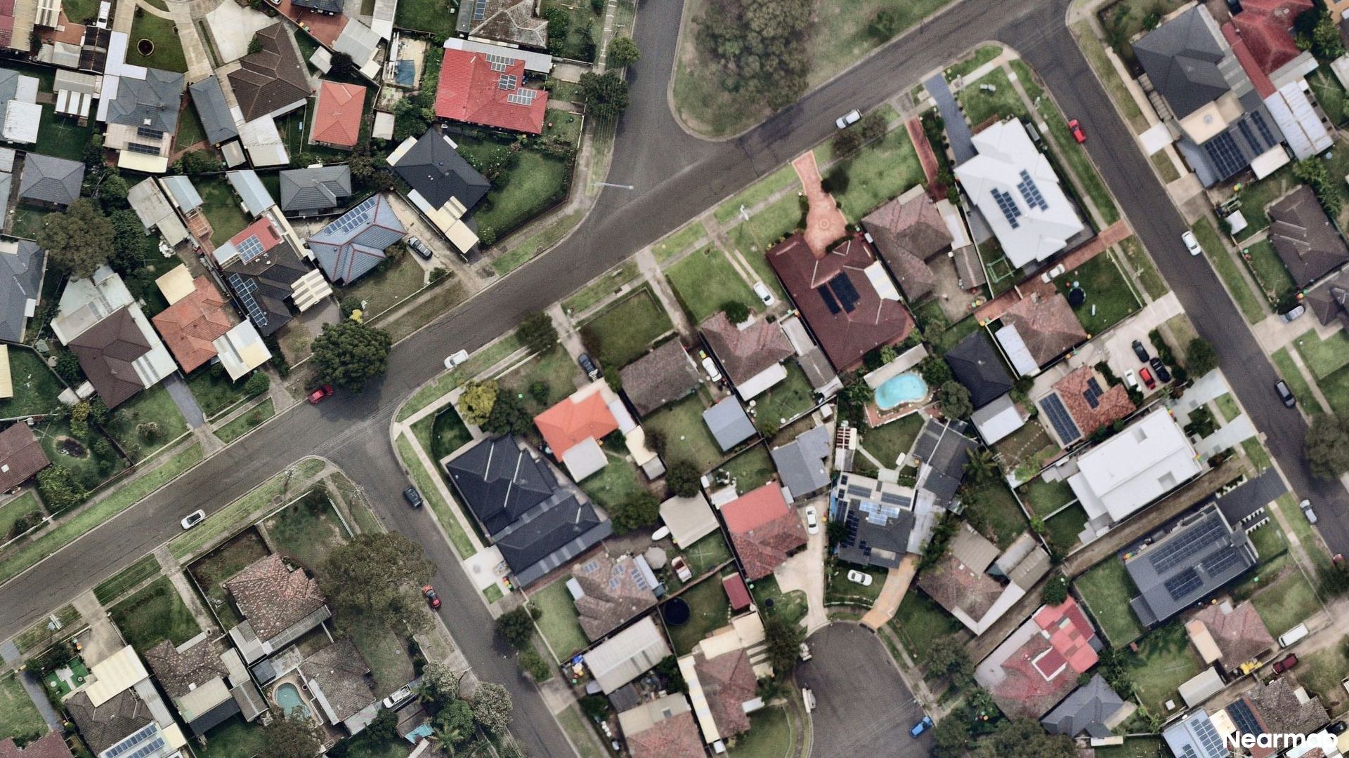 Vertical aerial view