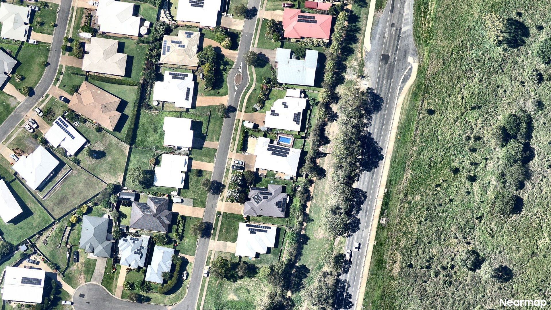 Vertical aerial view