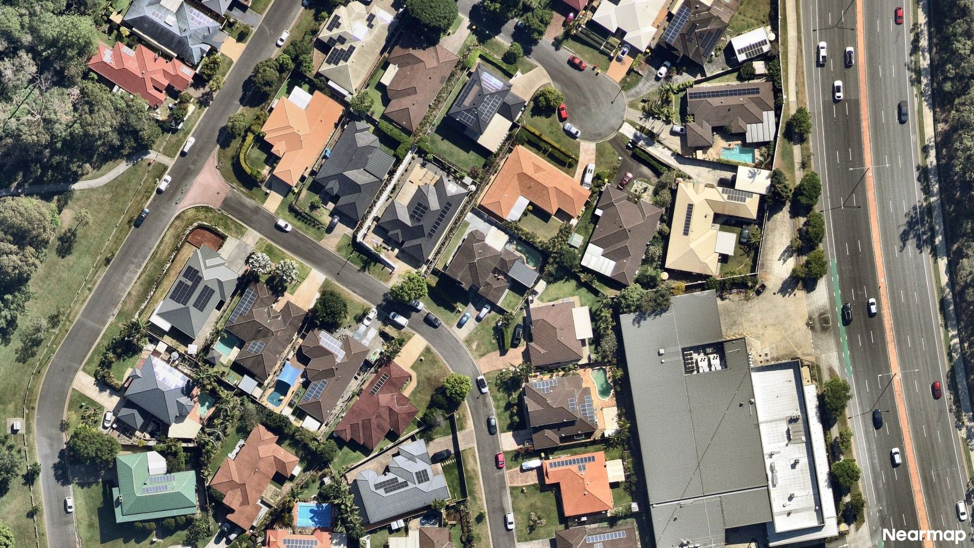 Vertical aerial view