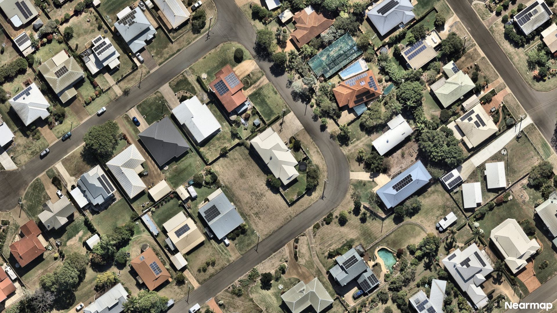Vertical aerial view