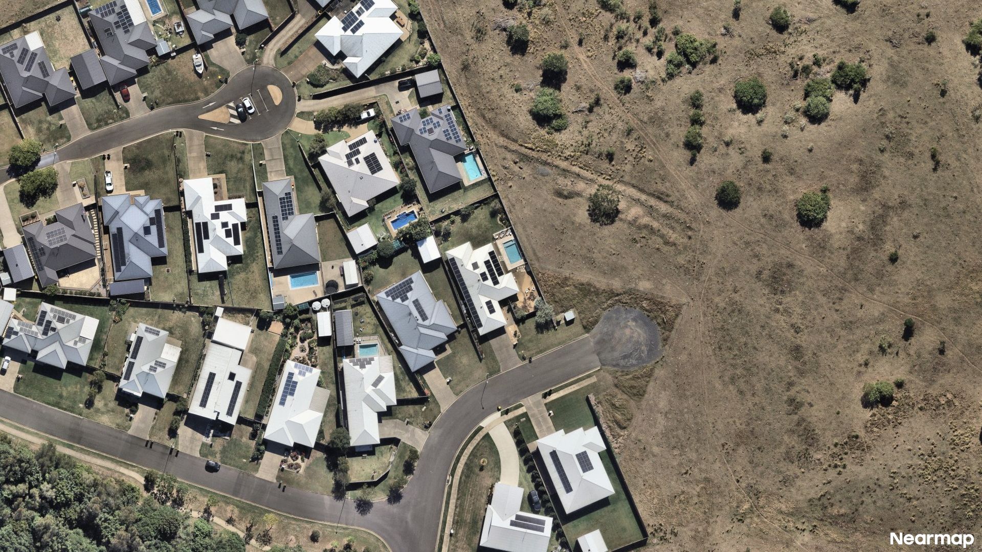Vertical aerial view