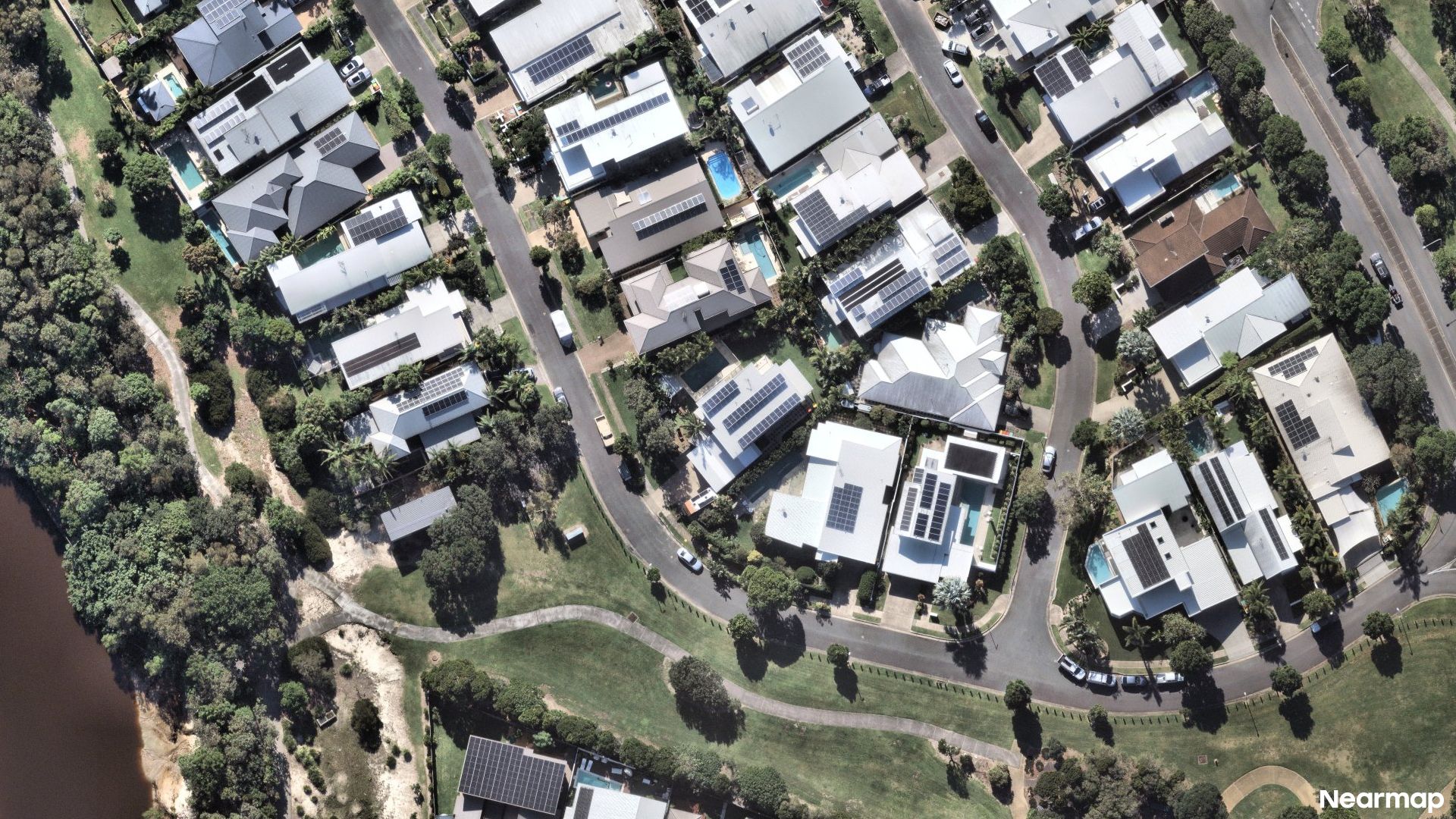 Vertical aerial view